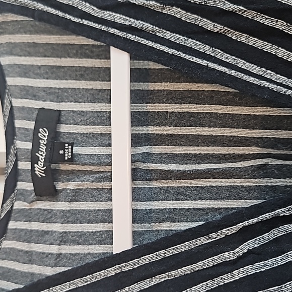 3/$15 Madewell Striped Wrap Dress Sz S - Picture 4 of 6